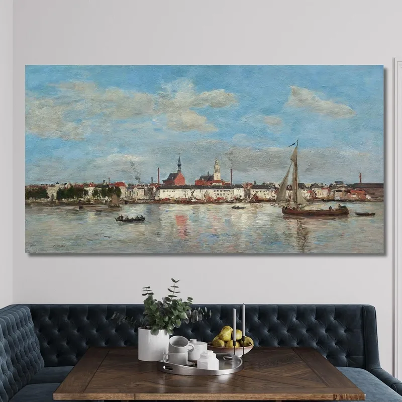 The Quay At Antwerp Eugène Boudin