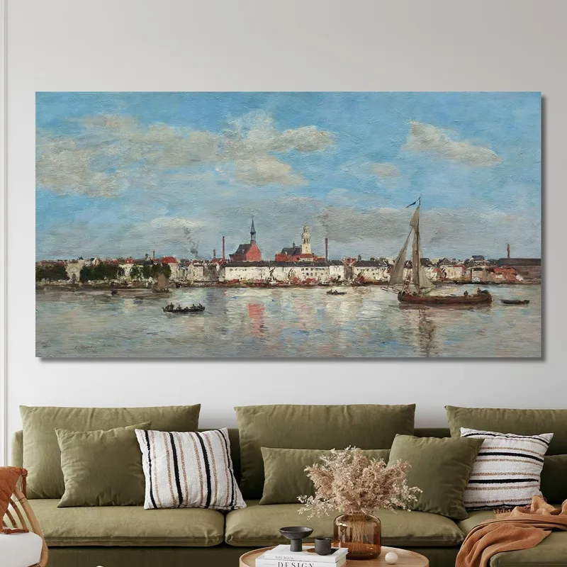 The Quay At Antwerp Eugène Boudin