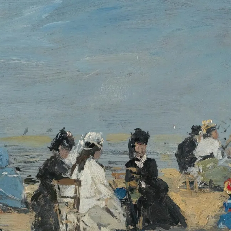 Trouville Beach Scene Eugène Boudin