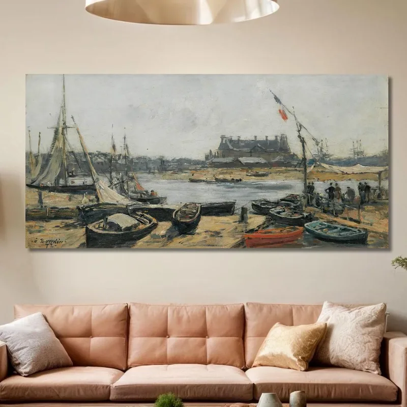 Trouville View Of The Port From The Pier Eugène Boudin