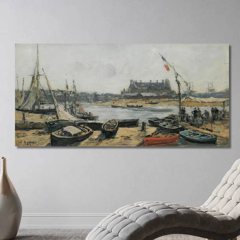 Trouville View Of The Port From The Pier Eugène Boudin