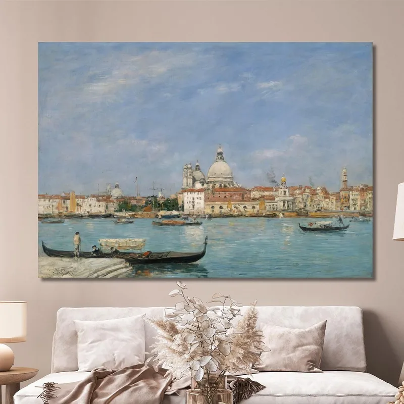 Venedig Santa Maria Della Salute Von San Giorgio Eugène Boudin
