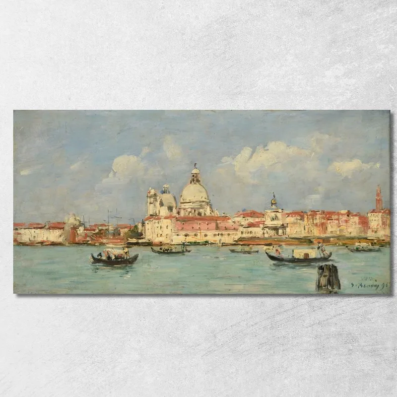 Venecia. La Aduana Y Nuestra Señora De La Salute Eugène Boudin cuadro en lienzo