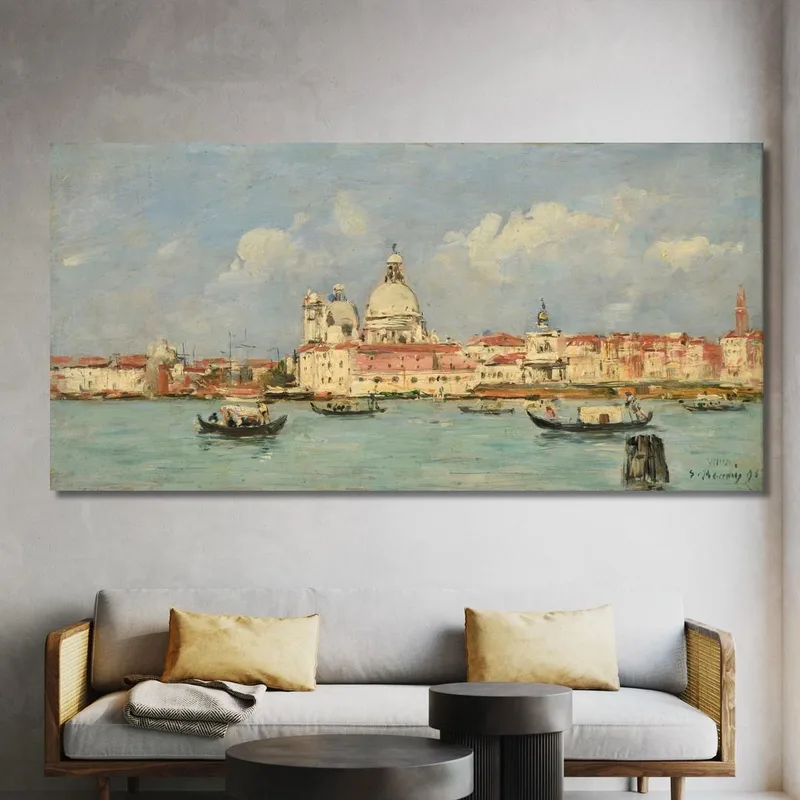 Venise. La Douane Et Notre-Dame-De-La-Salute Eugène Boudin