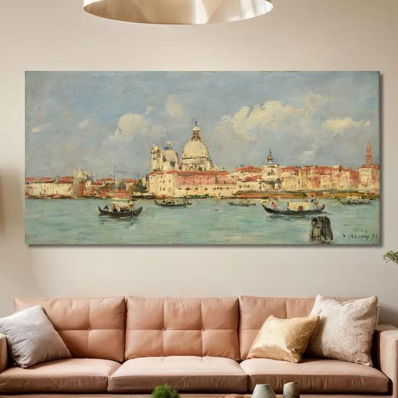 Venise. La Douane Et Notre-Dame-De-La-Salute Eugène Boudin