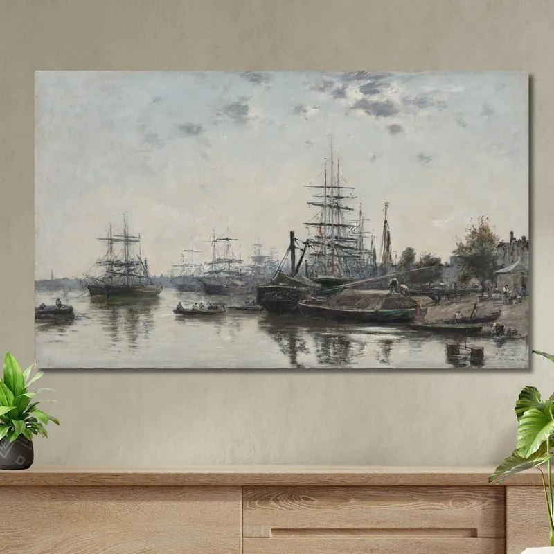Vista De Burdeos Desde El Muelle De Los Cartujos Eugène Boudin