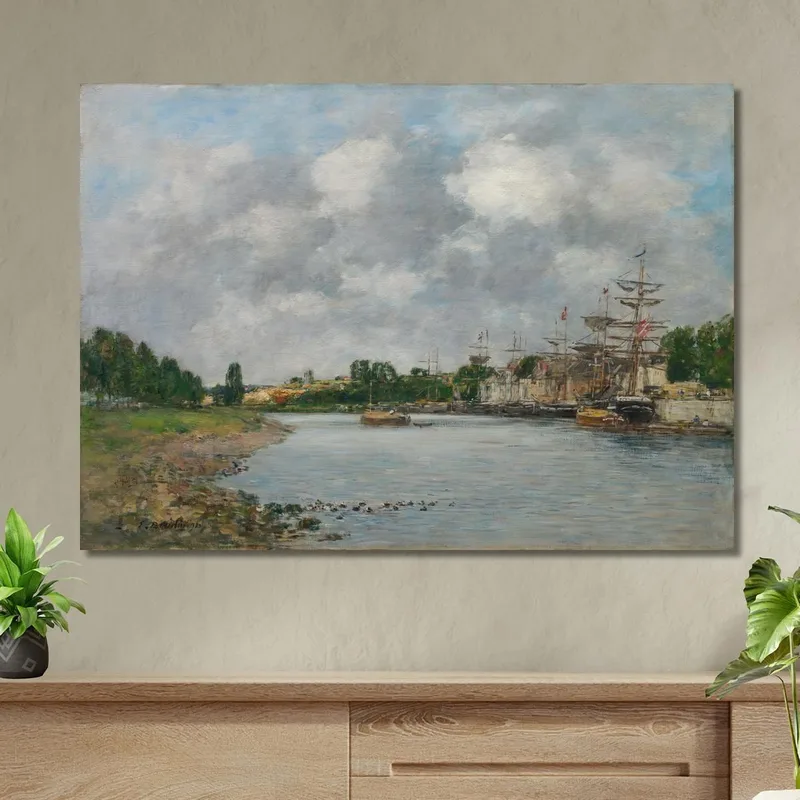 Veduta Del Porto Di Saint-Valery-Sur-Somme Eugène Boudin