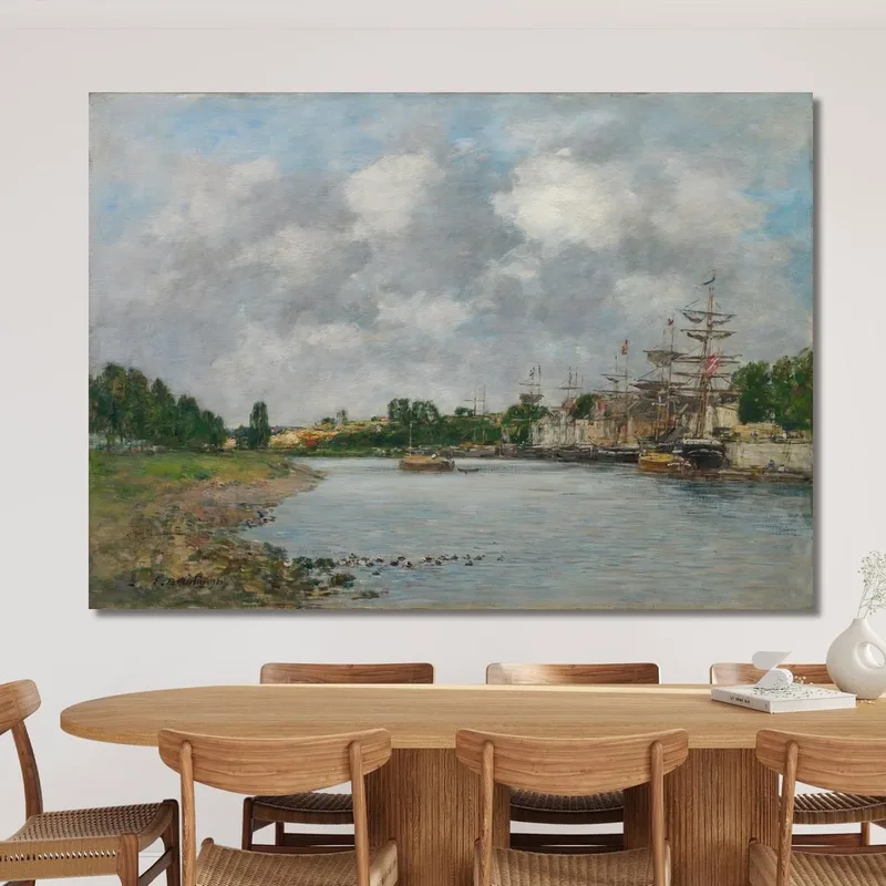 Veduta Del Porto Di Saint-Valery-Sur-Somme Eugène Boudin