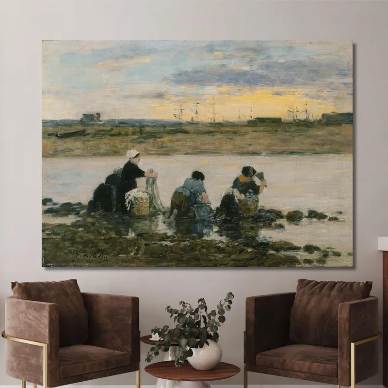 Lavandaie Presso Il Fiume Eugène Boudin
