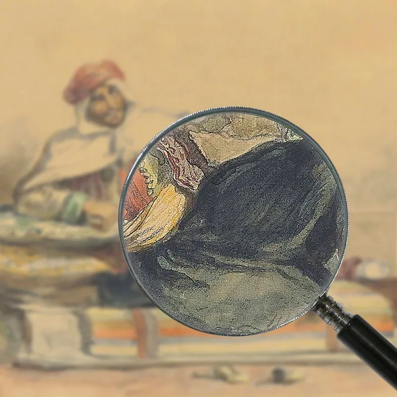 Un Berbero Seduto Su Un Divano Basso Eugène Delacroix