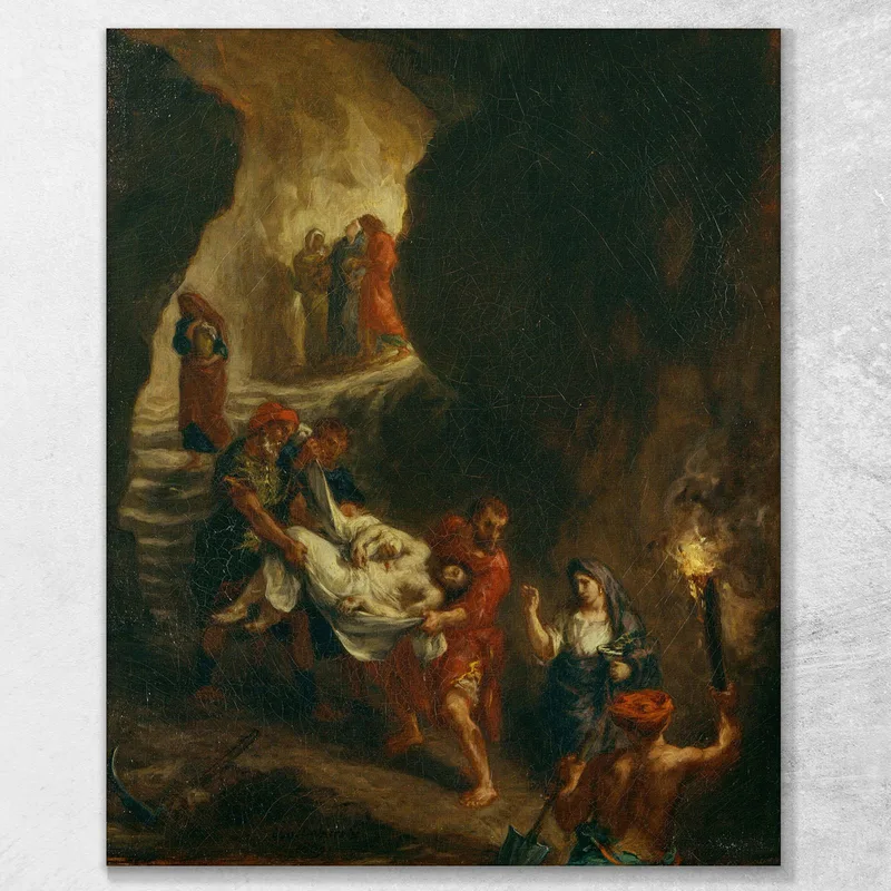 Cristo Portato Giù Al Sepolcro Eugène Delacroix