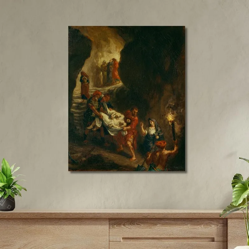 Cristo Portato Giù Al Sepolcro Eugène Delacroix