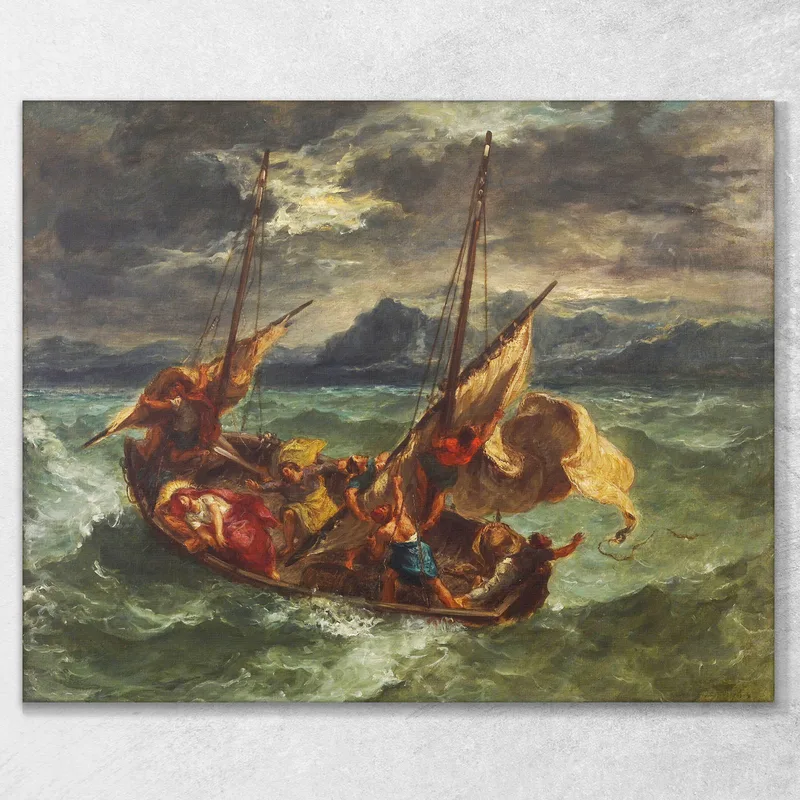 Cristo Sul Mare Di Galilea 1854 Eugène Delacroix