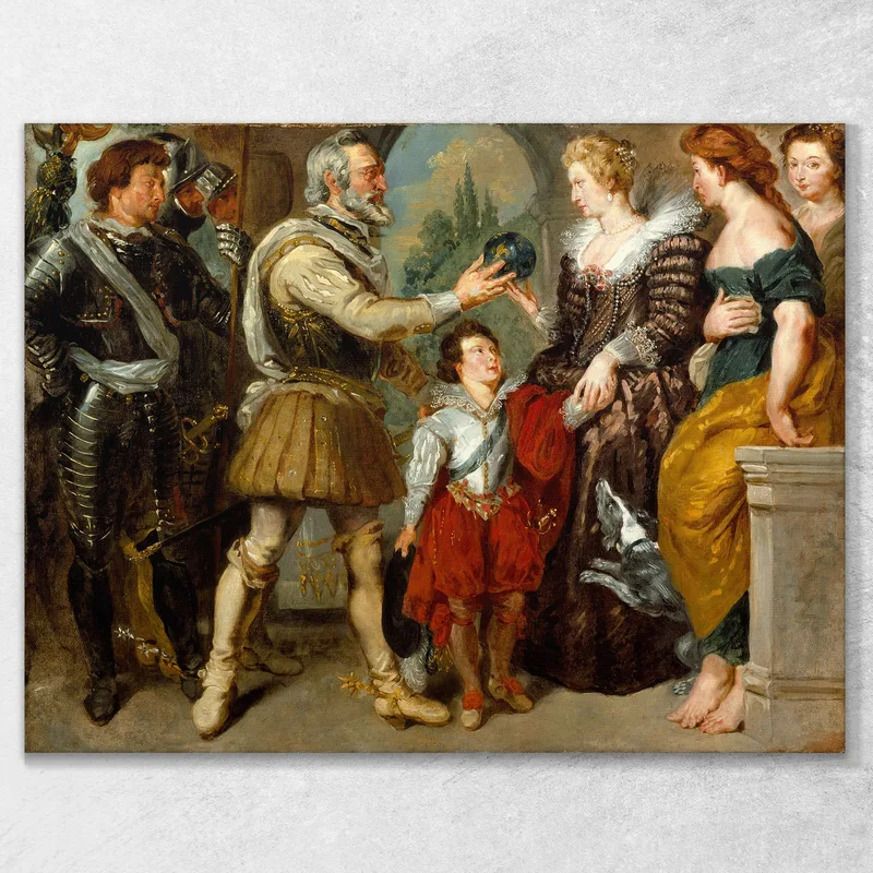 Enrico Iv Conferisce La Reggenza A Maria De' Medici Eugène Delacroix