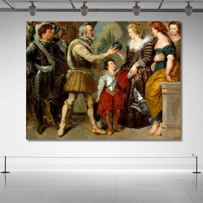 Enrico Iv Conferisce La Reggenza A Maria De' Medici Eugène Delacroix