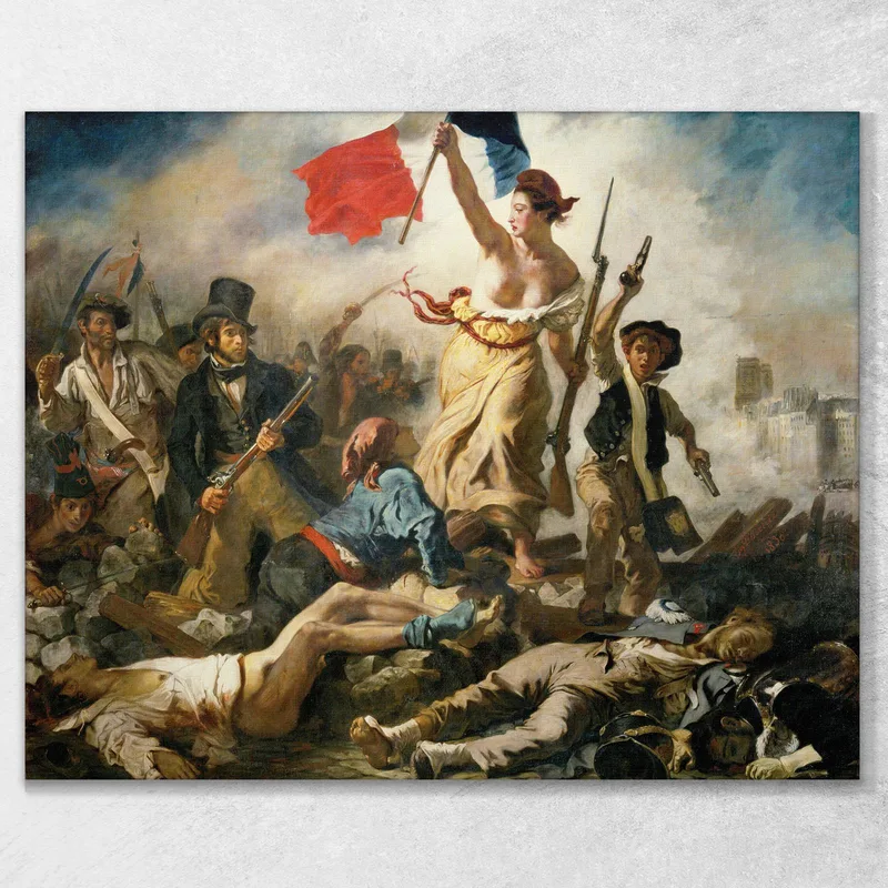 La Liberté Guidant Le Peuple Eugène Delacroix