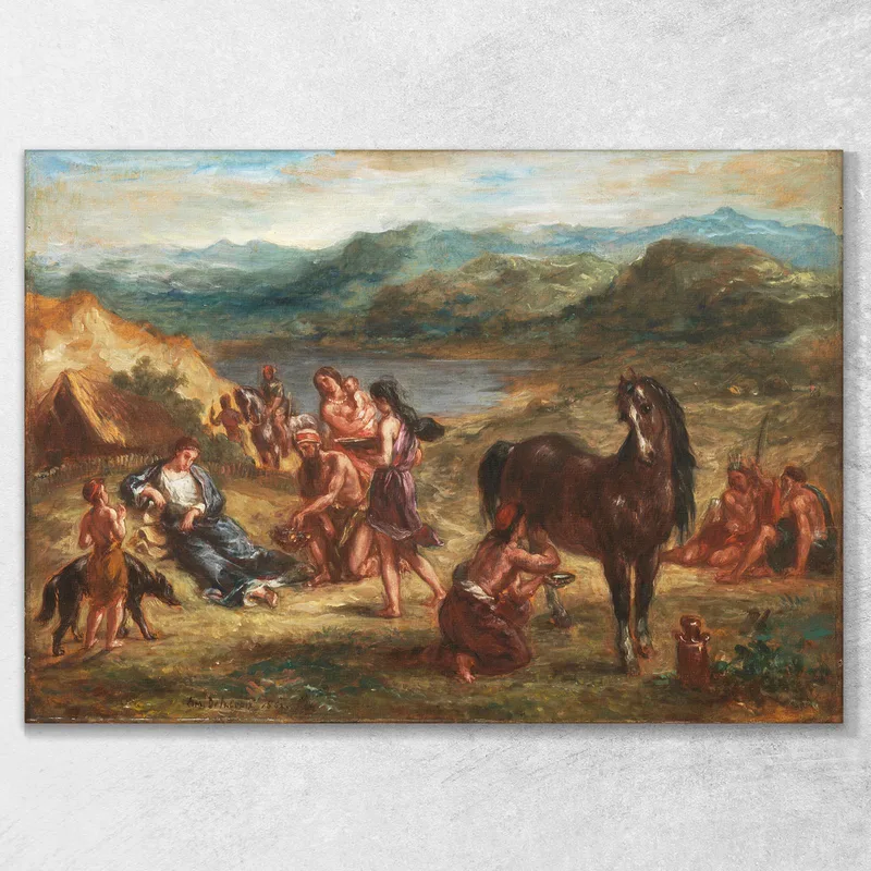 Ovide Chez Les Scythes Eugène Delacroix