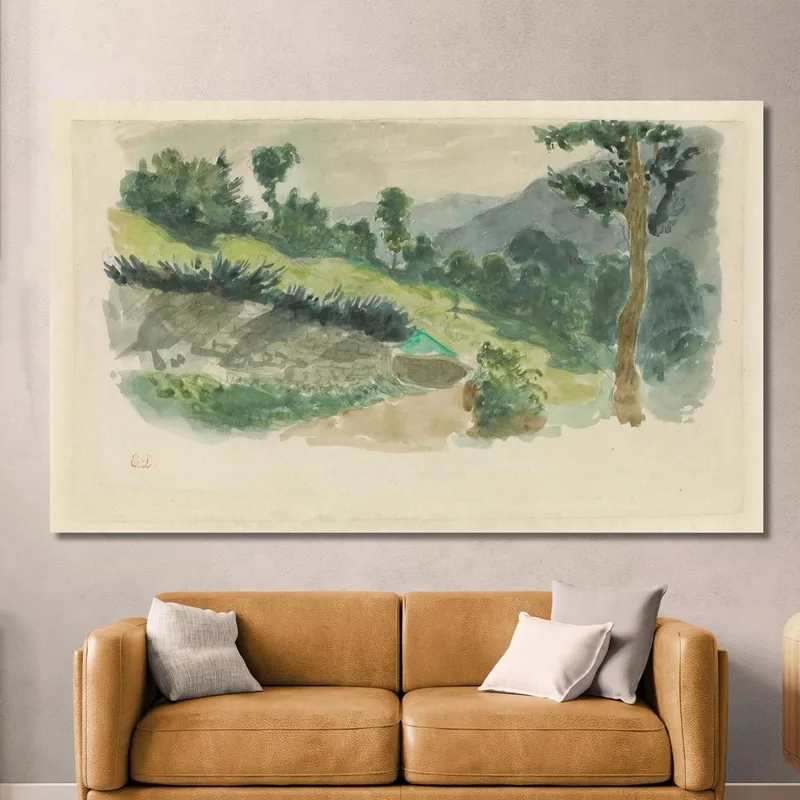 Sentiero Sul Fianco Di Una Montagna Eaux-Bonnes Nei Pirenei Eugène Delacroix