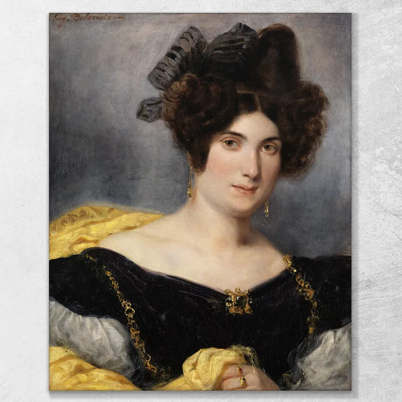 Portrait Of Madame François Simon Eugène Delacroix