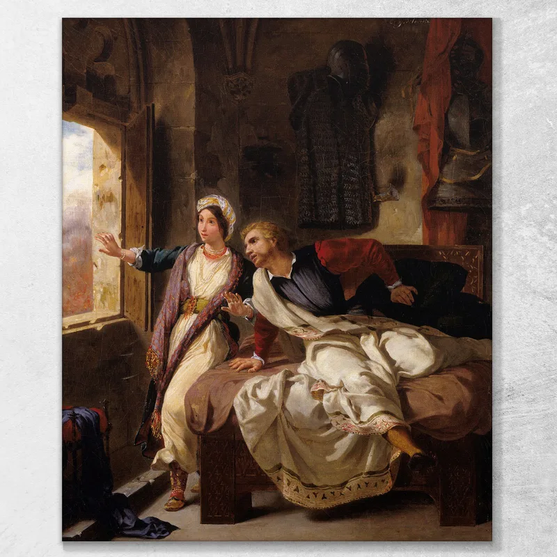 Rebecca Und Der Verwundete Ivanhoe Eugène Delacroix