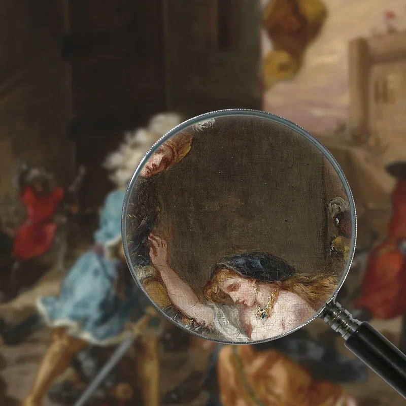 Escena Del Romance De Amadís De Gaule Eugène Delacroix