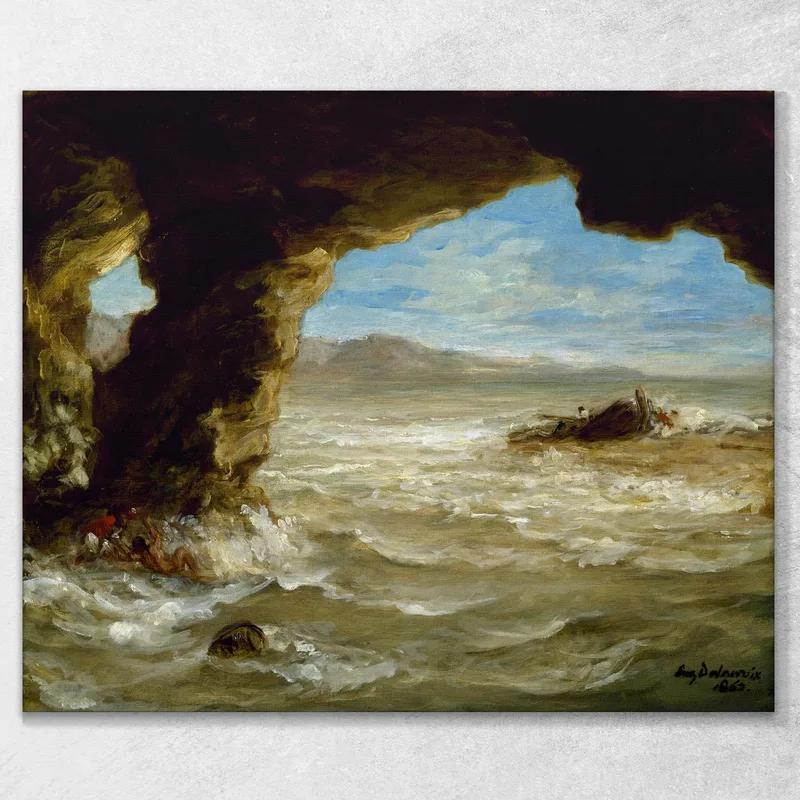 Schiffbruch An Der Küste Eugène Delacroix