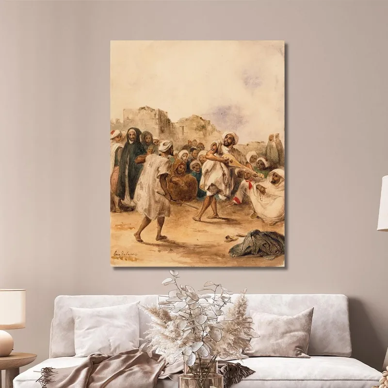 Jugadores Ambulantes Eugène Delacroix