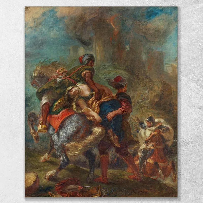 The Abduction Of Rebecca Eugène Delacroix