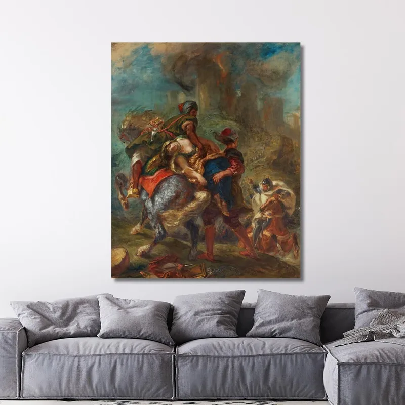 The Abduction Of Rebecca Eugène Delacroix