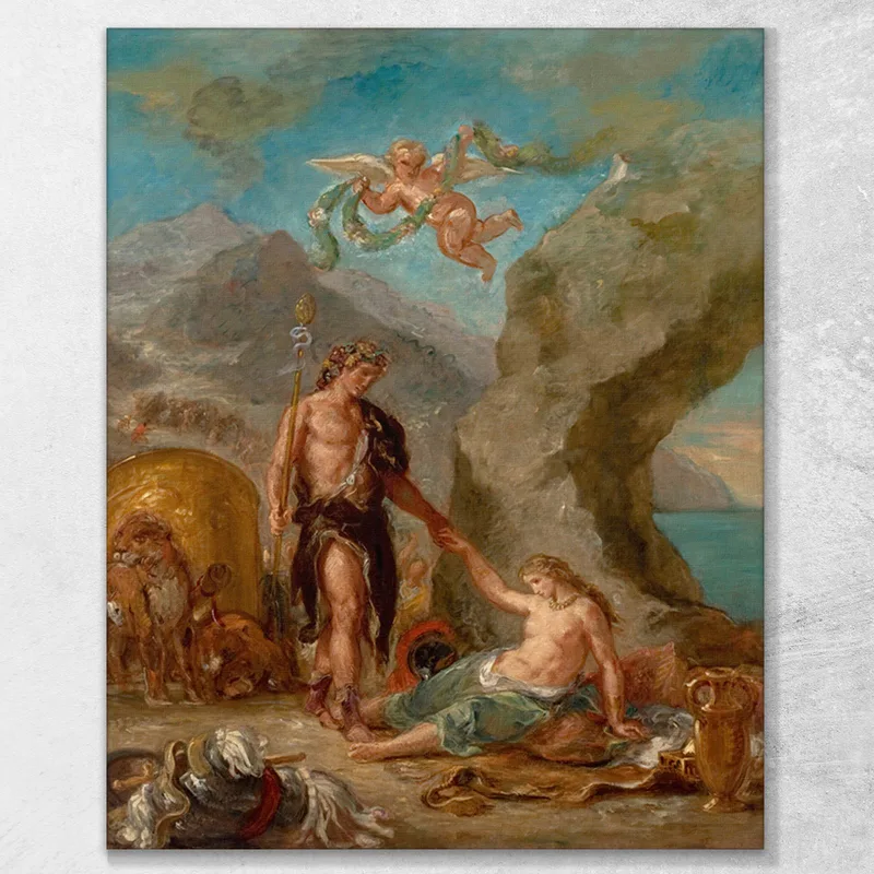 L'Automne Bacchus Et Ariane Eugène Delacroix