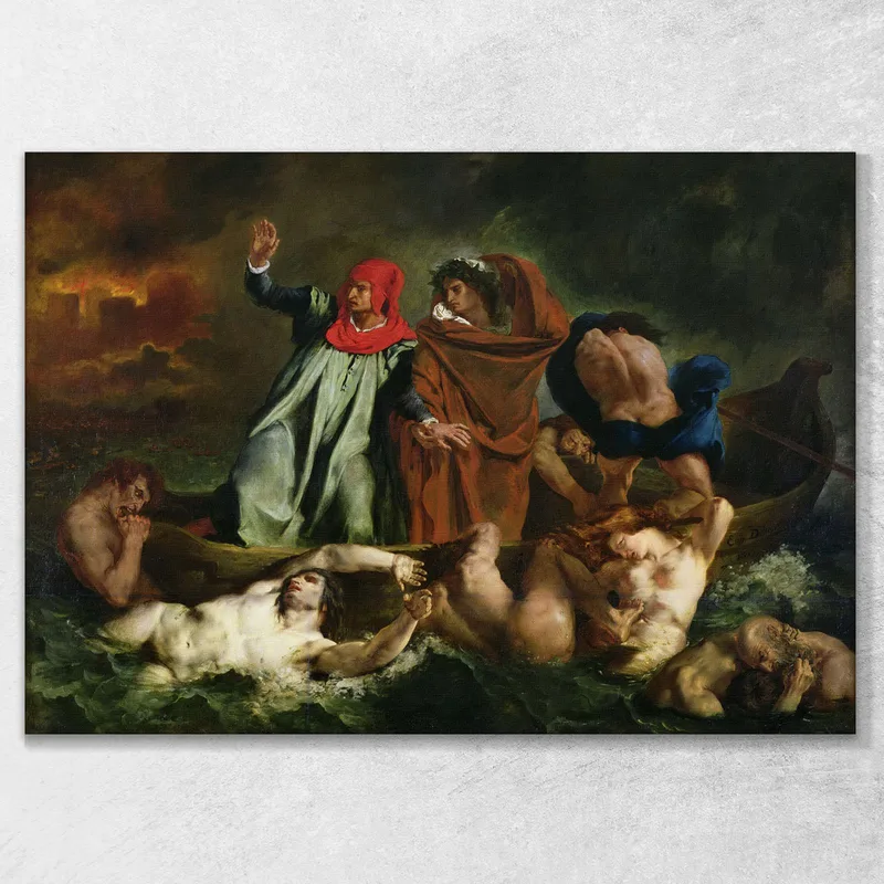 The Barque Of Dante Eugène Delacroix