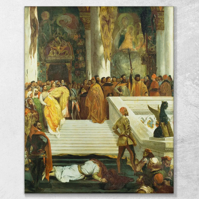 L'Esecuzione Del Doge Marino Faliero Eugène Delacroix