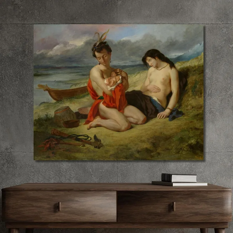 Los Natchez Eugène Delacroix