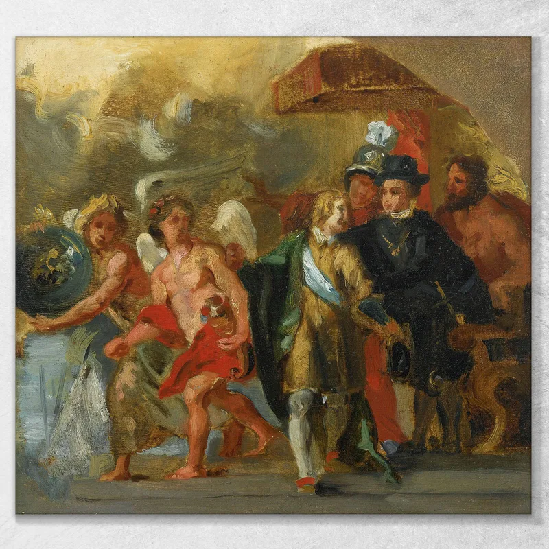 Die Bühne Der Erzherzogin Isabella Nach Rubens Eugène Delacroix