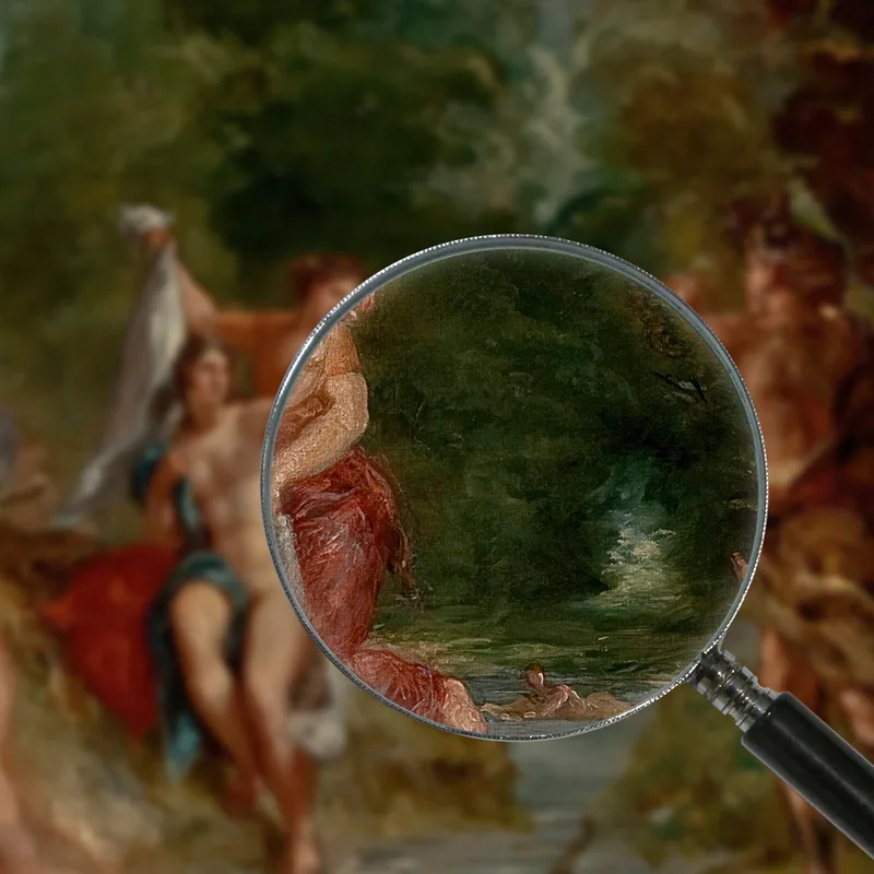 L'Estate Diana Sorpresa Da Atteone Eugène Delacroix