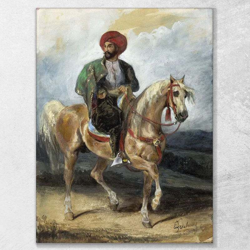 El Jinete Turco Eugène Delacroix