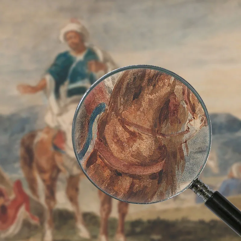 Tre Cavalieri Arabi In Un Accampamento Eugène Delacroix