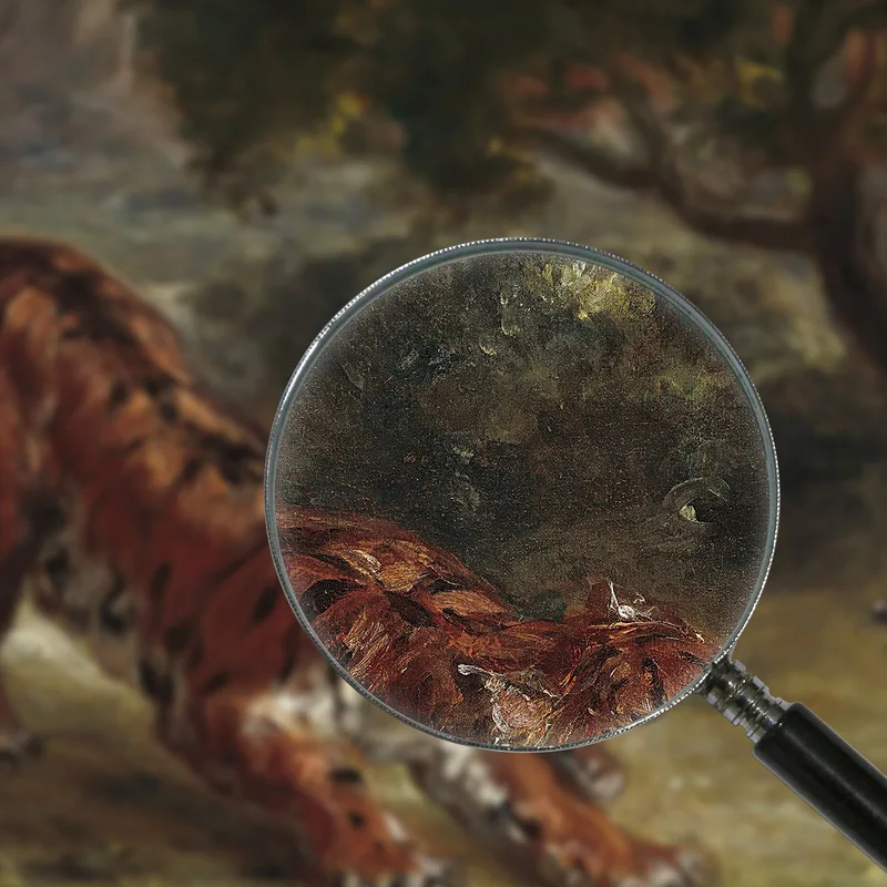 Tigre Y Serpiente Eugène Delacroix