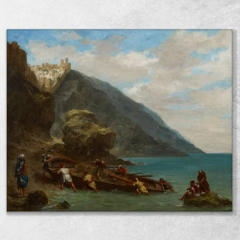 Veduta Di Tangeri Dalla Riva Del Mare Eugène Delacroix