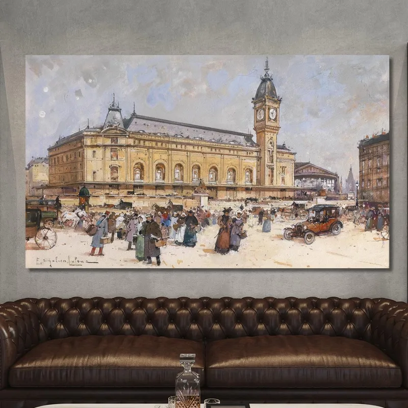 Gare De Lyon Eugène Galien-Laloue