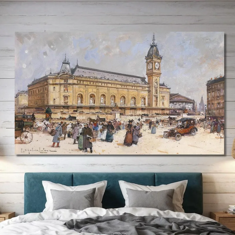Gare De Lyon Eugène Galien-Laloue