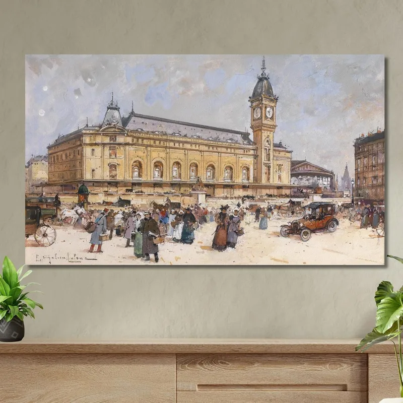 Gare De Lyon Eugène Galien-Laloue