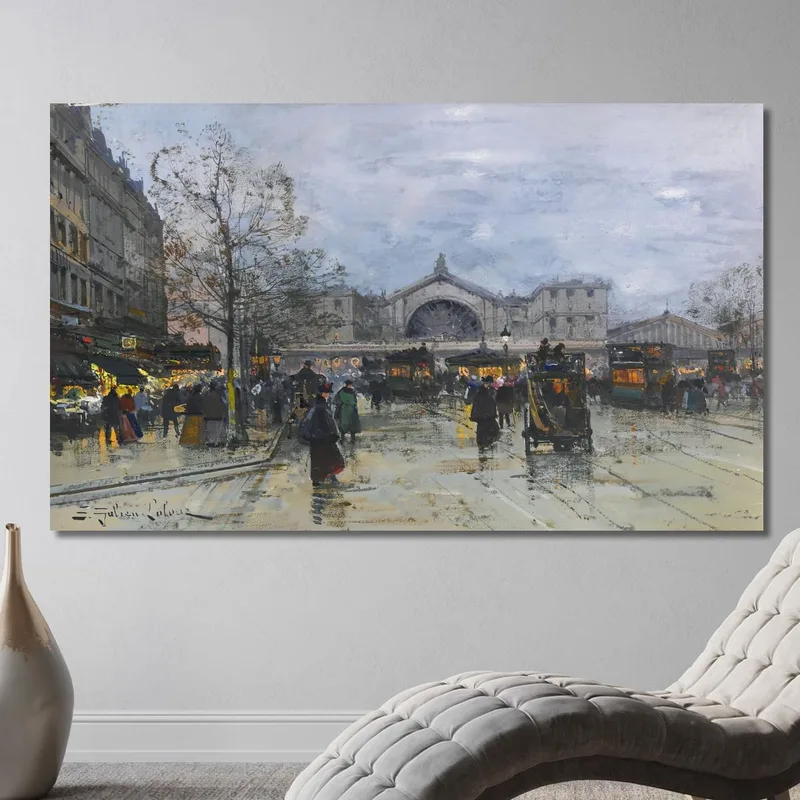 La Gare De L'Est Eugène Galien-Laloue