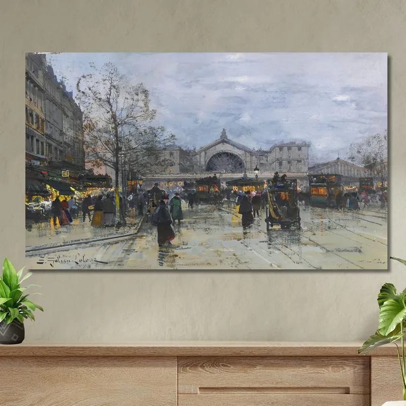 La Gare De L'Est Eugène Galien-Laloue