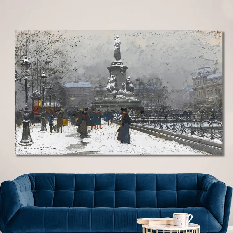 The Place Of The Snow Republic Eugène Galien-Laloue