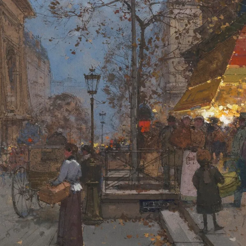 The St Denis Gate 2 Eugène Galien-Laloue