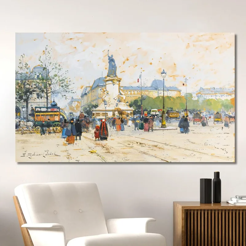 La Place De La République Eugène Galien-Laloue