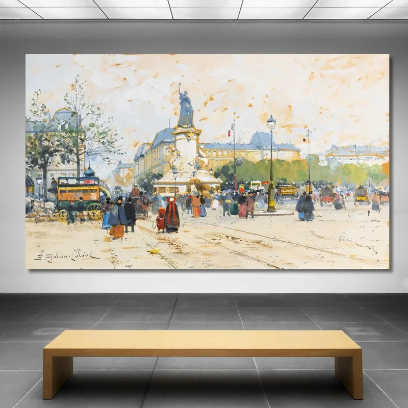 La Place De La République Eugène Galien-Laloue