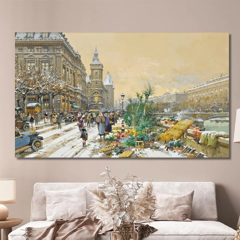 Le Quai Aux Fleurs Et La Conciergerie Eugène Galien-Laloue