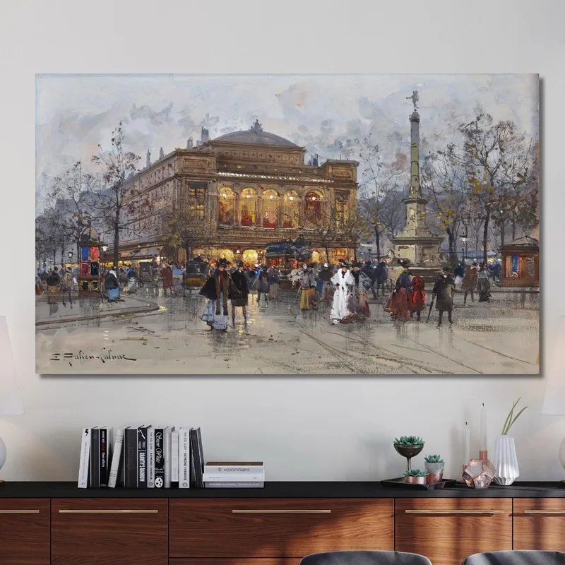Le Théâtre Du Châtelet Paris 2 Eugène Galien-Laloue
